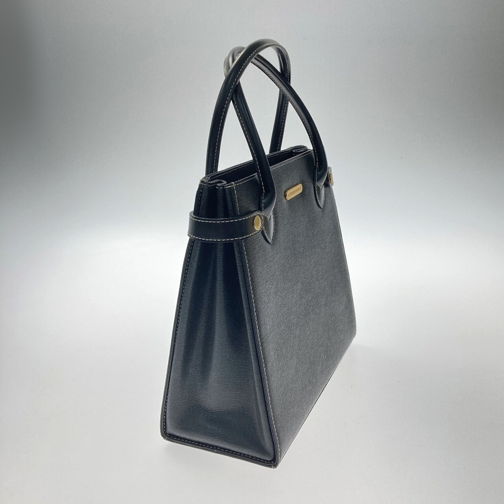 Burberry Handbag Black Leather Nova Check - Picture 2 of 7